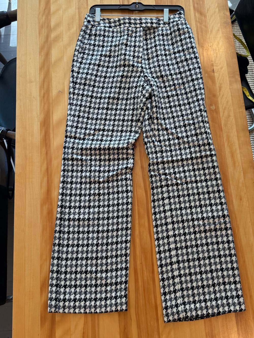 Talbots Black & White Houndstooth wide-Leg Pants